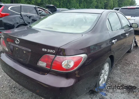 2004 Lexus Es 330 z USA, uszkodzony, nr VIN JTHBA30G445010056